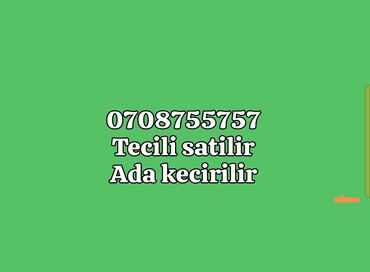 SİM-kartlar: Nömrə: ( 070 ) ( 708755757 ), İşlənmiş