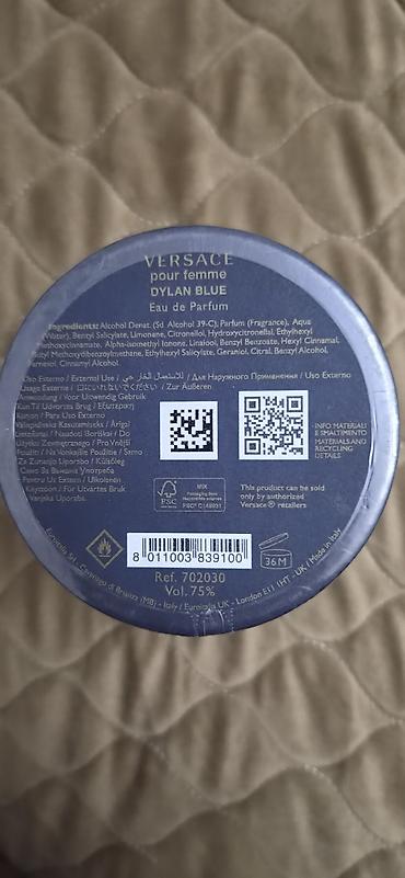 Gözəllik və sağlamlıq: Versace Pour Femme Dylan Blue – Eau de Parfum, original dyti freedan — 3