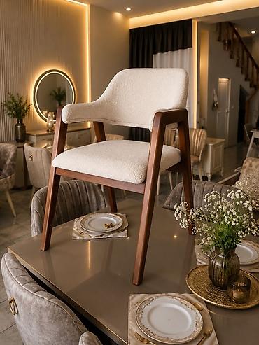 Ev və bağ: Yemək otağı üçün modern dəst – yüksək keyfiyyətli masa və stullarla - — 4