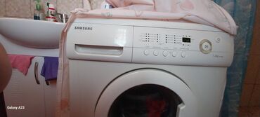 за сколько можно продать нерабочую стиральную машину: Кир жуучу машина Samsung, Колдонулган, Автомат, 5 кг чейин, Толук өлчөм