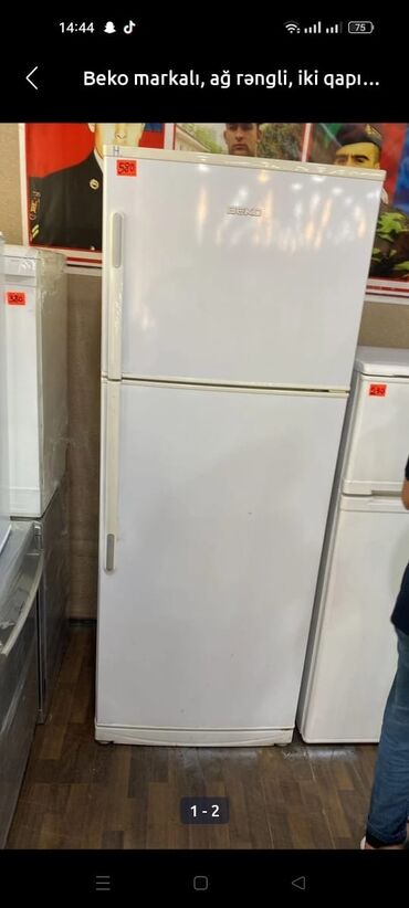 Mətbəx kombaynları və doğrayıcıları: 2 qapılı Beko Soyuducu Satılır, rəng - Ağ