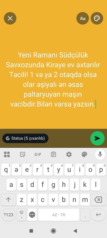 qurtulusda kiraye evler: Uzunmüddətli kirayə evlər