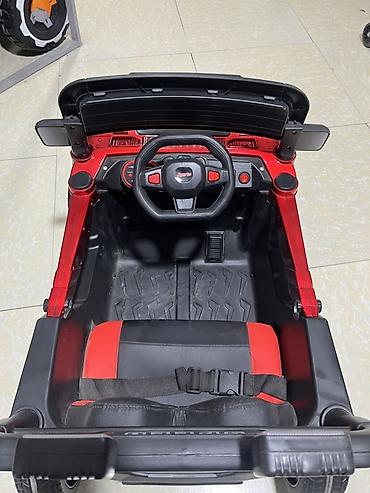 детская машинка: Uşaq üçün elektrikli off-road maşın - Korpus: qırmızı-qara rəngdə — 2
