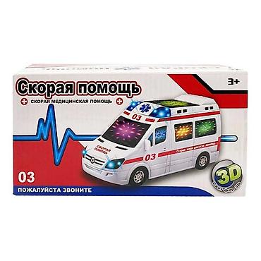 Автомобили: №: 9316 Məhsulun adı: Təcili yardım avtomobili AK47892, 3 yaşdan, ağ - — 1