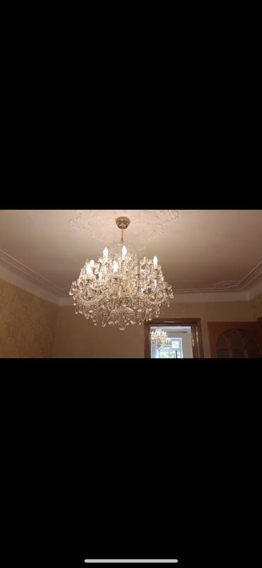 потолочные люстры в баку: Люстра, 10 и более ламп, Хрусталь at lalafo.az потолочные люстры в баку: Люстра, 10 и более ламп, Хрусталь