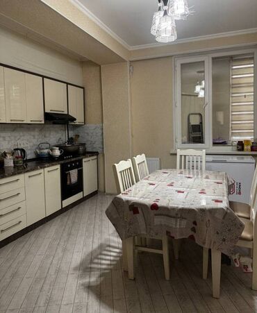 азат курулуш: 3 комнаты, 103 м², Элитка, 6 этаж, Дизайнерский ремонт