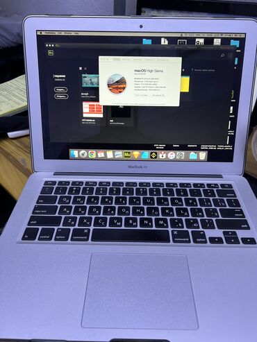 macbook air 11 mid 2012: Ноутбук, Apple, 8 ГБ ОЗУ, Intel Core i7, 13.3 ", Б/у, Для несложных задач, память SSD