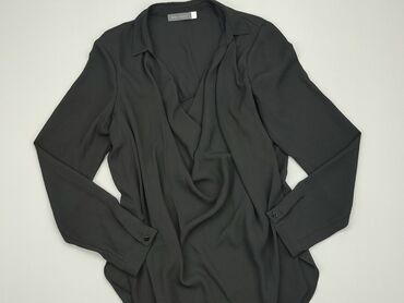 czarne obcisła bluzki z długim rękawem: Блуза жіноча, L, стан - Дуже гарний