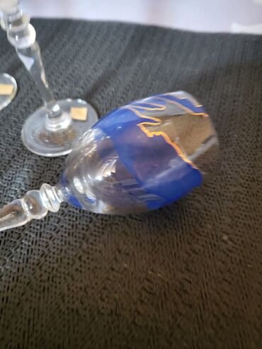 Čaše: Case nove za zestoko pice kristalno staklo,rucno oslikane iz 80ih god — 10