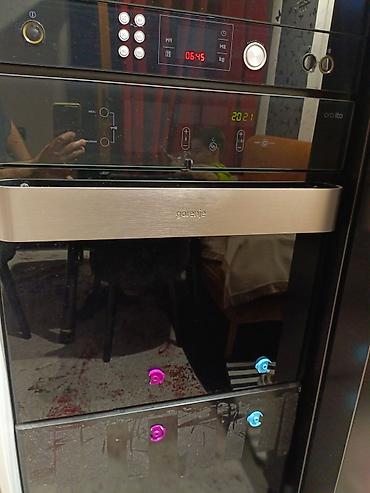 Plitələr və bişirmə panelləri: Gorenje inteqrasiya olunan elektrik sobası - Qara şüşə ön panel və — 2