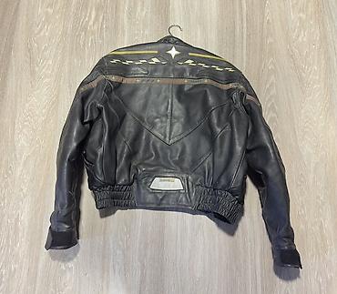 мужские кожаные куртки: Мотоциклетная кожаная куртка DAMEN Motorfashion Racing Sport. Кожа — 2