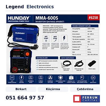 kreditle drel: Elan başlığı: Qaynaq aparatı Hunday MMA-600S, kontakt qaynaq, metal — 1