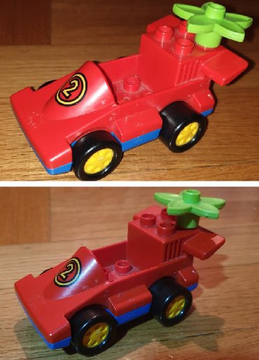patike za vestacku travu: Lego duplo automobilcic auto igracka formula original. Cvet gratis