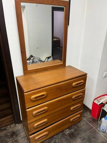 комод с зеркалом бишкек: Комод для одежды, Б/у, С зеркалом, Дерево, Самовывоз