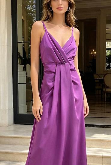 marca 100rsdn: Elegantna maxi haljina sa naramenicama – više boja - Kroj: duga maxi — 5