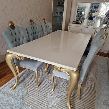 Digər mebel: MehimMasa dəsti 6 stulla 500₼. Endirim qəti olmayacaq. Ünvan Yeni — 1