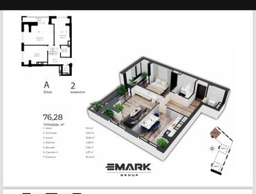 квартира полтавка: 2 комнаты, 76 м², Элитка, 11 этаж, ПСО (под самоотделку)