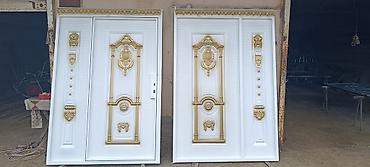 продам ворота бу: Dekorativ metal darvaza və giriş qapıları - Material: qalın divarlı — 5