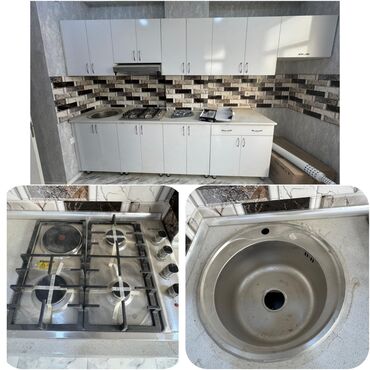 metbex eşyalari: Metbex mebeli 500₼ .Tezedi .İstifade olunmuyub .Olcu 4m .Uzerinde