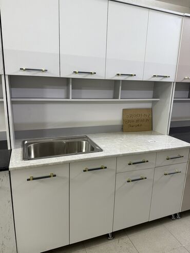 Кухонные гарнитуры: Кухонный гарнитур, Новый, цвет - Белый, Бесплатная доставка — 26