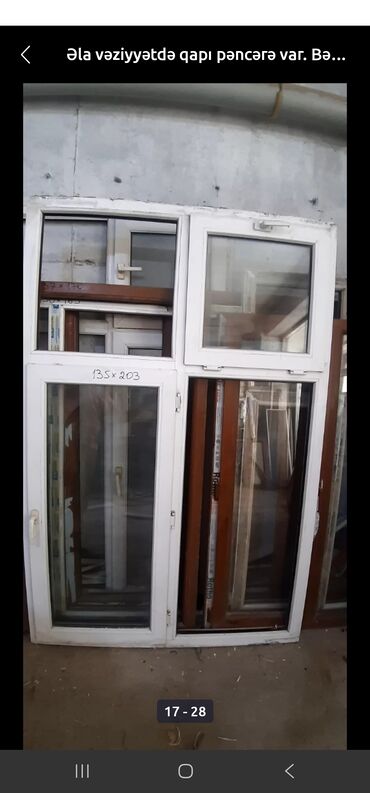 Plastik pəncərələr: İkiqat şüşə paketi Plastik pəncərə, Еni: 200 sm, Uzunluğu: 160 sm — 27