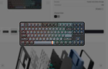 logitech mx: Клавиатура, Dark Project, Механическая, Проводное подключение, Размер: 80% — 1