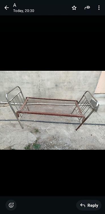 şişme doşek: Metall çarpayı karkası - Material: möhkəm metal borular və — 2