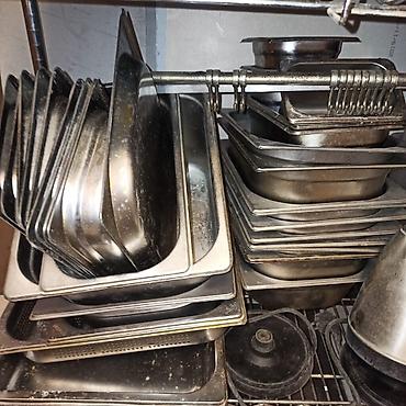 soba odun: Paslanmayan poladdan GN (GastroNorm) qab və tepsilər toplusu - — 1