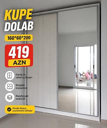 çen: Yeni, 2 qapılı, Güzgülü, Boz, Kupe, Düz dolab — 1