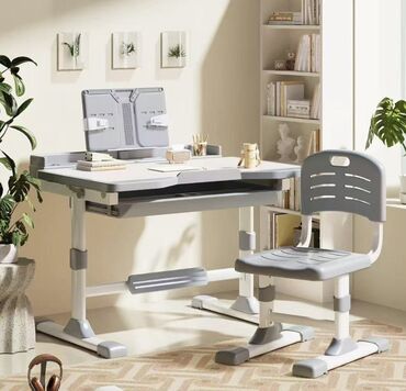 Другая мебель: Многофункциональный детский стол и стул с регулируемой высотой — 12