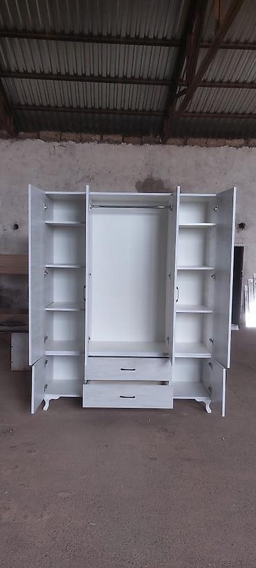 metbex skafi: Yeni, 4 qapılı, Güzgülü, Ağ, Açılan, Düz dolab — 8