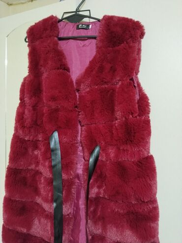 женские кофты со шнуровкой: Жилет, 2XL (EU 44), цвет - Красный