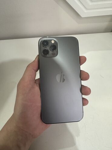 Apple iPhone: IPhone 12 Pro, Б/у, 128 ГБ, Space Gray, Чехол, 87 %