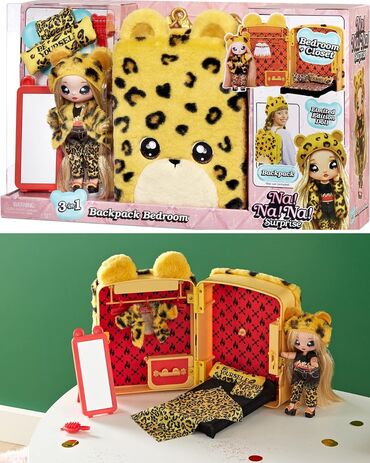 игрушка б у: Na! Na! Na! Surprise 3-in-1 Backpack Bedroom Playset Jennel Jaguar