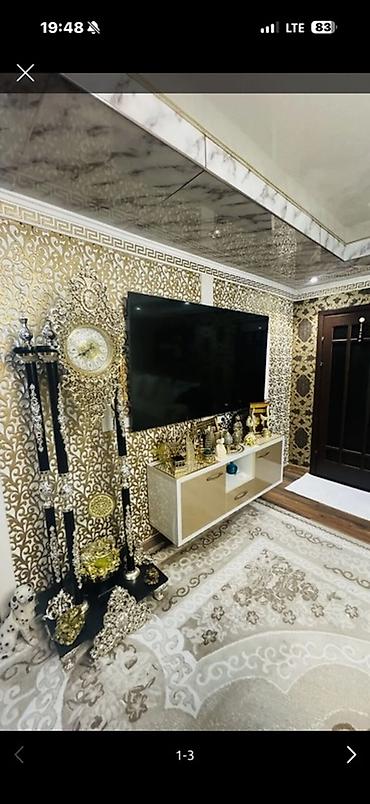 Гарнитуры для зала: Ош шаарынын борборунан 4 бөлмөлүү батир сатылат 🏙️ 📍 Ориентир: Бим — 2