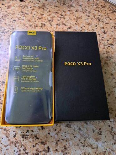 iphone xs kabro: Poco X3 Pro 6+5 11 gb ram 128 gb yaddas telefon ela veziyyetdedi
