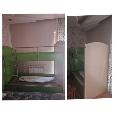 Svncİkimərtəbəli çarpayı satılır 130 azn.Matraslar yoxdur.Yaxşı