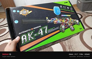 игрушечный бластер: Новый пользовались 2 нед Игрушечный автомат AK-47 2‑в‑1 — 6