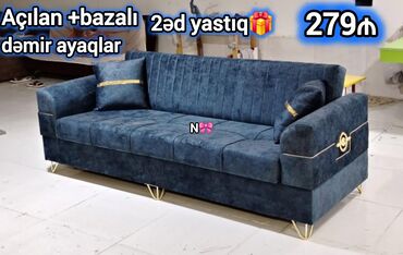 dikt taxta: Künc divan, Qonaq otağı üçün, Bazalı, Açılan
