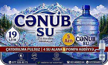 su keni: Cənub Su Sumqayıtda Cənub Su – 19 litr təbii mənbədən gələn — 1