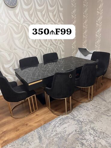 oturacaqlar: Masa dəsti satılır 350₼. Yaxşı vəziyyətdədir. Ünvan Nərimanov
