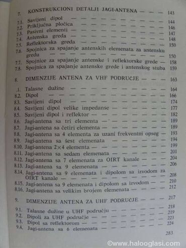 Knjige i stripovi: Tehnička knjiga: TV UKT i satelitske antene 1991. 261 str. Tehnička — 15