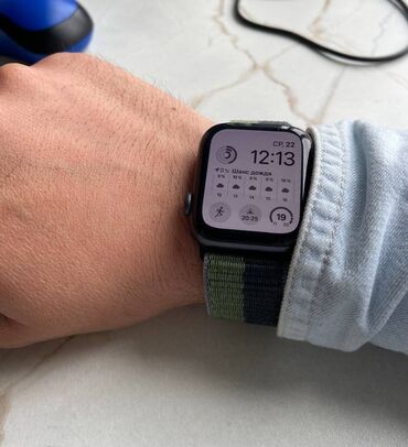 часы спорт: Продаю Apple Watch Series 6 44 mm Black Батарея 84% Все функции