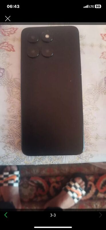 dzhoistik dlya telefona: Honor X6a, 128 ГБ, цвет - Черный, Отпечаток пальца