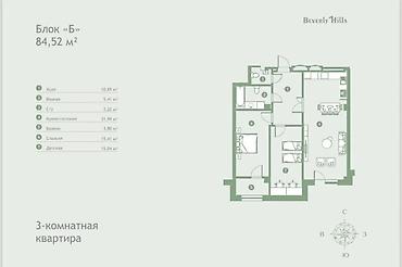 hills: 3 комнаты, 85 м², Индивидуалка, 1 этаж, ПСО (под самоотделку) — 9