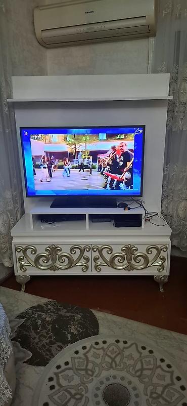 mega mebel: İşlənmiş, Düz TV altlığı, Polkalı, Taxtalı — 3