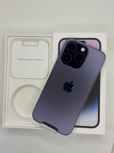 айфон икс с: IPhone 14 Pro, Б/у, 128 ГБ, Deep Purple, Коробка, 80 %