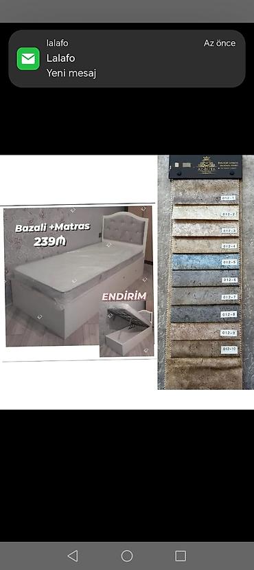 kravat islenmis: Yeni, Təknəfərlik çarpayı, Bazalı, Matras ilə, Siyirməsiz — 1