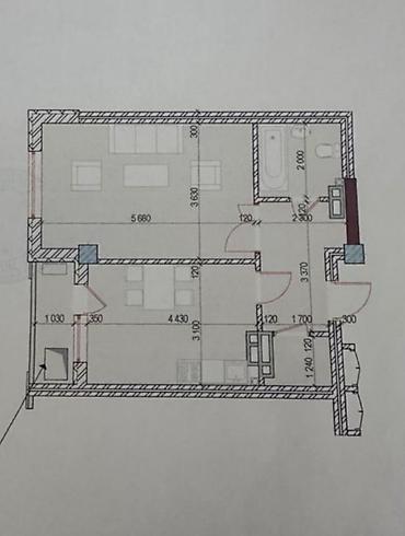 Продажа квартир: 2 комнаты, 47 м², Тунгуч мкр Элитка, 11 этаж at lalafo.kg — 5 Продажа квартир: 2 комнаты, 47 м², Тунгуч мкр Элитка, 11 этаж — 5