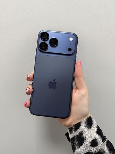 iphone 5 gence: IPhone 17 Pro, 256 GB, Sierra Blue, Qırıq, Face ID — 1
